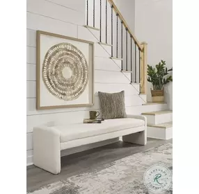 Lembertson Ecru Accent Bench