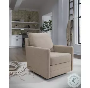 Freybourne Next Gen Nuvella Twill Performance Fabric Swivel Accent Chair