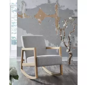 Wychworth Gray Performance Fabric Upholstered Accent Chair