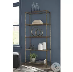 Ryandale Antique Brass Bookcase