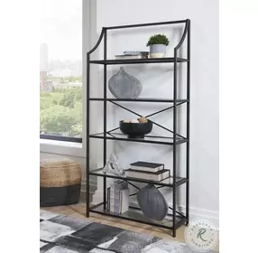 Dakerwell Antique Black 72" Bookcase