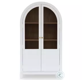 Dagandale White And Natural Accent Cabinet