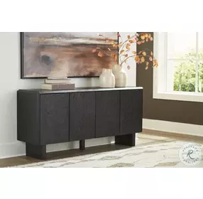 Farrelmore Black Accent Cabinet