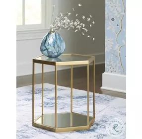 Veerwick Gold Accent Table