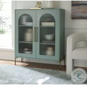 Adwen Light Green Accent Cabinet