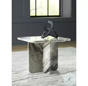 Baretton Black And White Small Accent Coffee Table