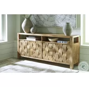 Hudwick Natural Brown Accent Cabinet
