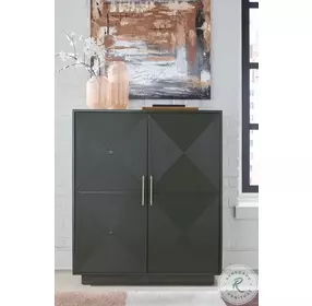 Geirwood Dark Green Accent Cabinet