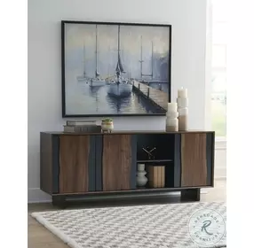 Welby Brown And Charcoal Accent Cabinet