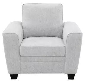 Ashbury Soft Gray Upholstered Lounge Chair