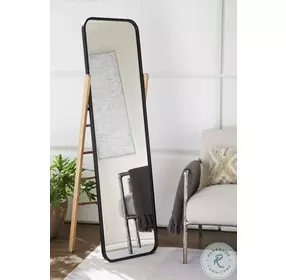Bronick Black And Brown Floor Mirror