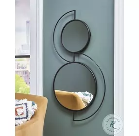 Shayham Black Accent Mirror