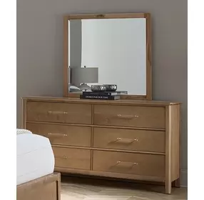 Nordhaven Clear Maple 6 Drawer Dresser