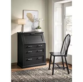 Abby Black Secretary Desk