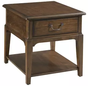 Commonwealth Washburn Medium Stain Rectangular End Table