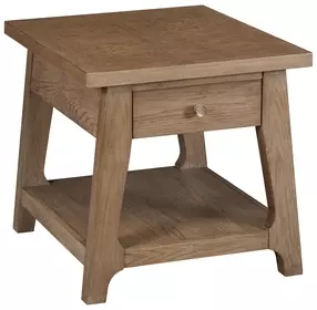 Weisman Medium Stain Rectangular End Table