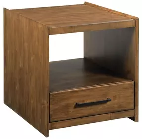 Abode Edie Medium Stain Rectangular Drawer End Table
