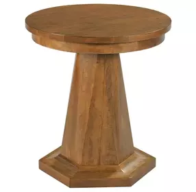 Aspire Array Brown Round Chairside Table