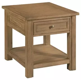 Providence Brown Rectangular End Table