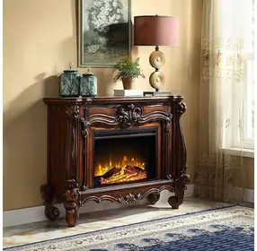Versailles Cherry Oak Rectangular Electric Fireplace