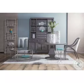 Signature Designs Silver Leaf Trunk Segment Accent Table