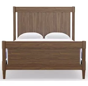 Nordhaven Nordic Walnut Poster Bedroom Set