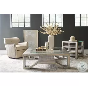 Melange Silver Saber End Table