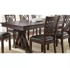 Adrian Espresso Cherry Extendable Dining Room Set