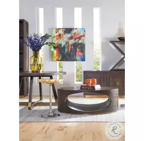 Signature Designs White Clam Shell And Antiqued Iron Gregory Spot Table