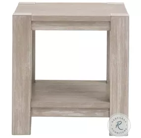 Adler Natural Gray Square End Table