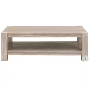 Adler Natural Gray Rectangular Coffee Table