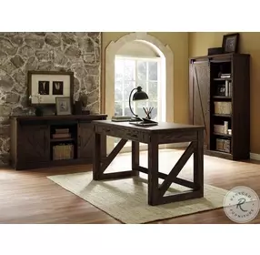 Avondale Weathered Oak Writing Desk