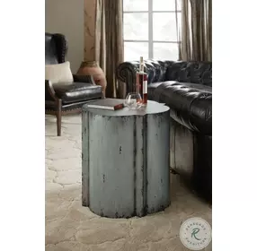 Beaumont Weathered Metal End Table