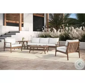 Ashton Natural Performance Fabric Outdoor Patio Sofa