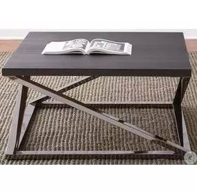 Aegean Silvershield 3D Black Nickel Occasional Table Set