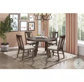Chestnut Ridge Brown 47" Round Dining Table