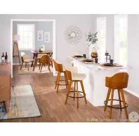 Ahoy Cream Counter Stool