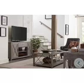 West End Soft Greige Entertainment Center