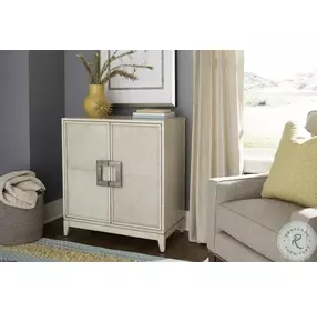 Hidden Treasures Light Stain Beaded Door Chest