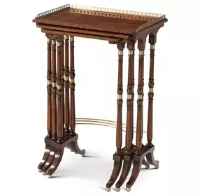 Althorp Camden Walnut Rectangular South Drawing Room Nest of Tables