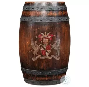 Talbot Brown Barrel 18" Round Accent Table