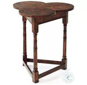 Althorp Oak Clover 25" Accent Table