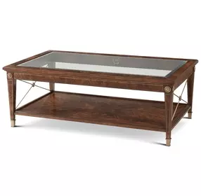 Althorp Rectangular Glass Top Cocktail Table