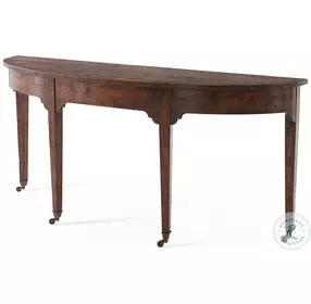 West Gate Brown D Shape 73" Console Table
