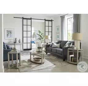 Solstice Soft Beige Oval Coffee Table