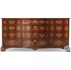 The India Silk Ramsey Mahogany 9 Drawer Dresser