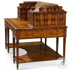 Althorp Marbury Green And Silver Tooling Ramsey Mahogany 60" House Desk