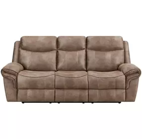 Nashville Brown 88" Manual Reclining Living Room Set