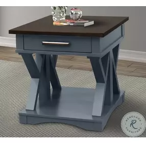 Americana Modern Denim End Table