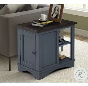 Americana Modern Denim Chairside End Table